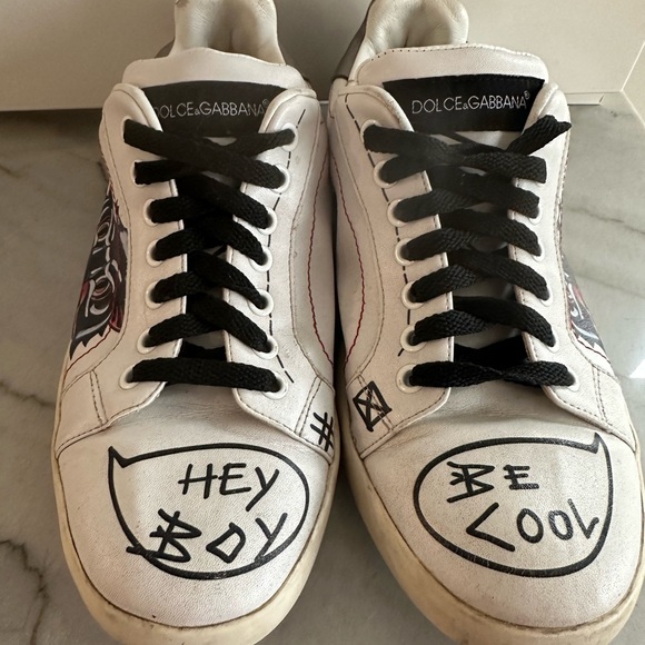 Dolce and Gabbana Portofino sneakers size 10. - Picture 2 of 5